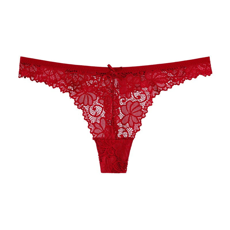 Hollow out Transparent Embroidery Panties