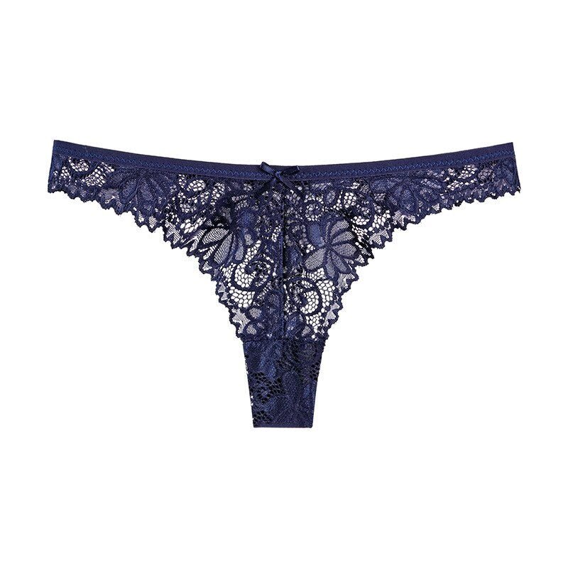 Hollow out Transparent Embroidery Panties