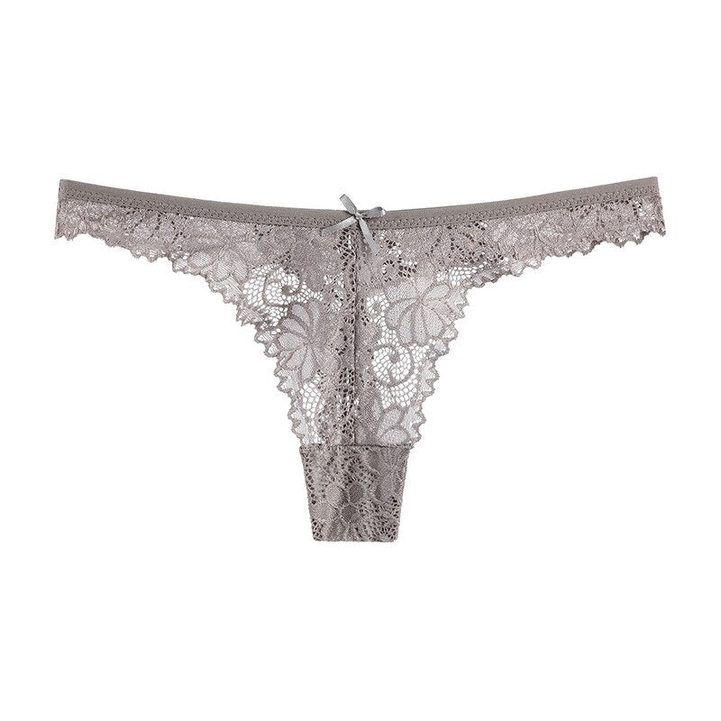 Hollow out Transparent Embroidery Panties