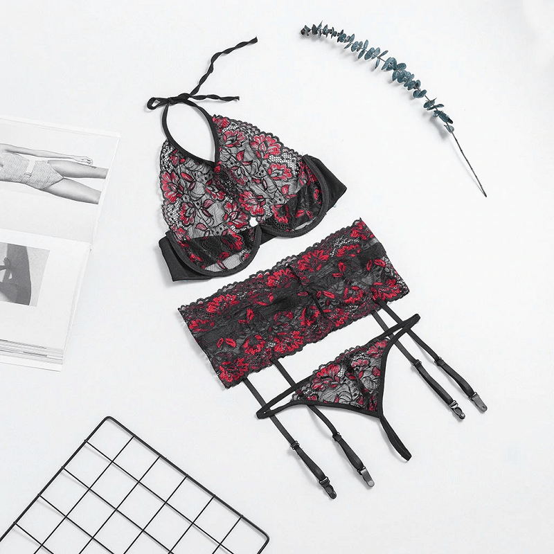 Hot Erotic Embroidery Lingerie