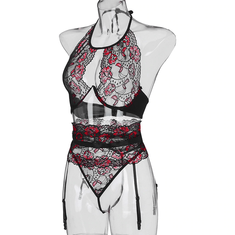 Hot Erotic Embroidery Lingerie