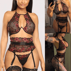 Hot Erotic Embroidery Lingerie