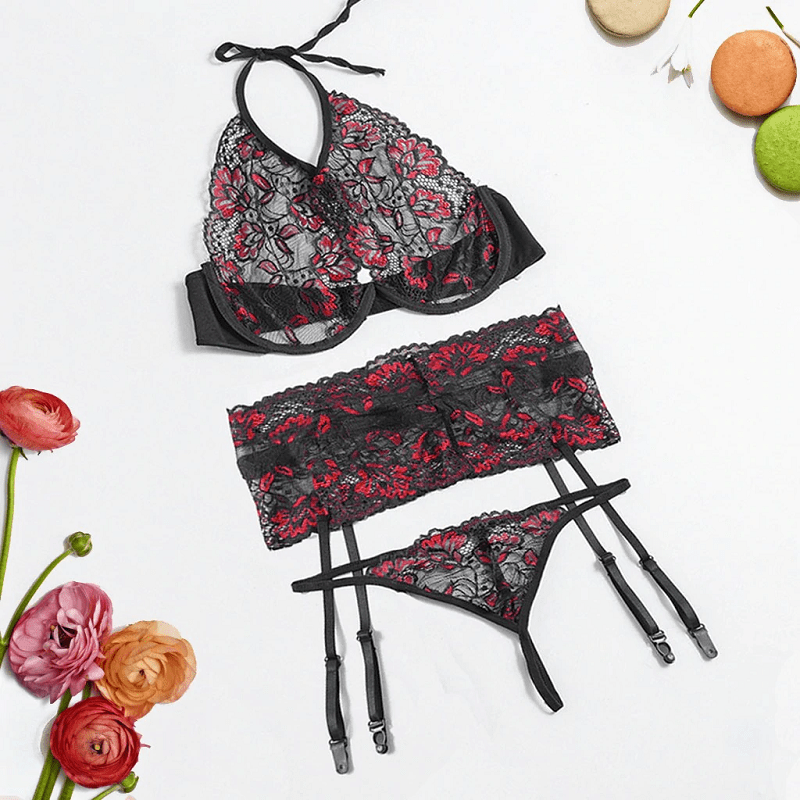 Hot Erotic Embroidery Lingerie