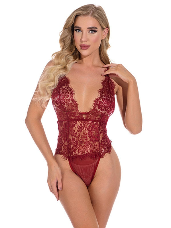 Lace Open Shoulder Lace Lingerie