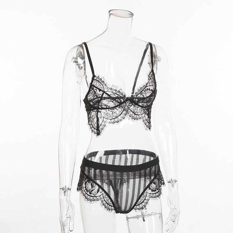 Lace Ultrathin Camis And Panties Sleepwear Set