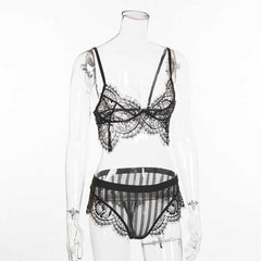 Lace Ultrathin Camis And Panties Sleepwear Set