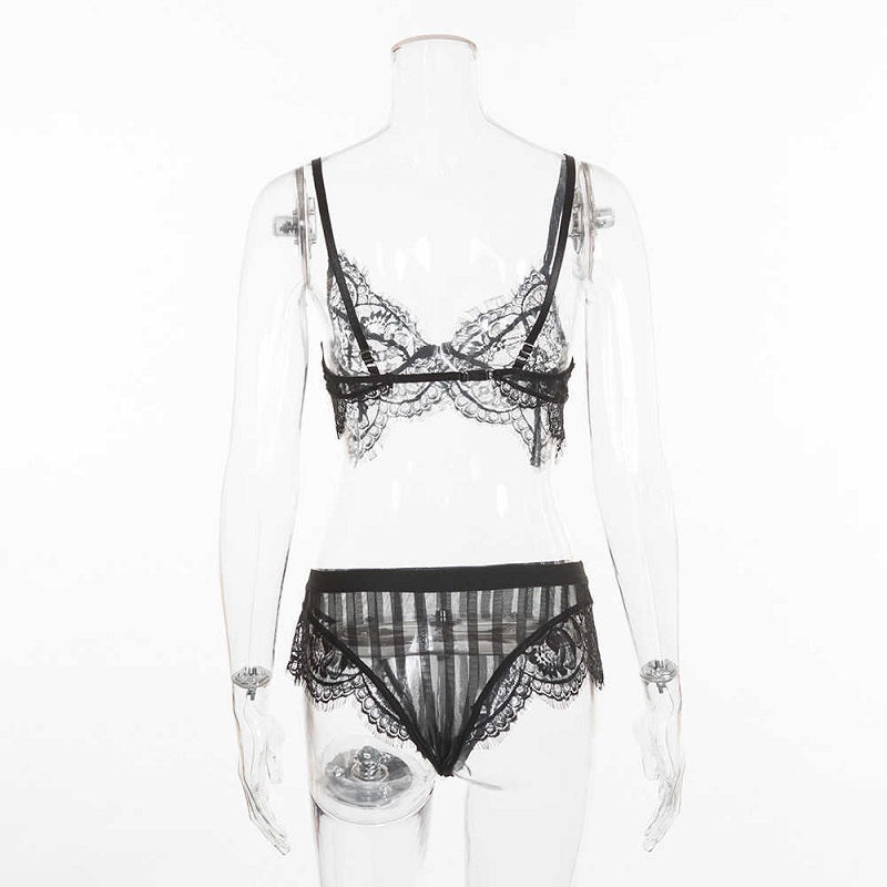 Lace Ultrathin Camis And Panties Sleepwear Set