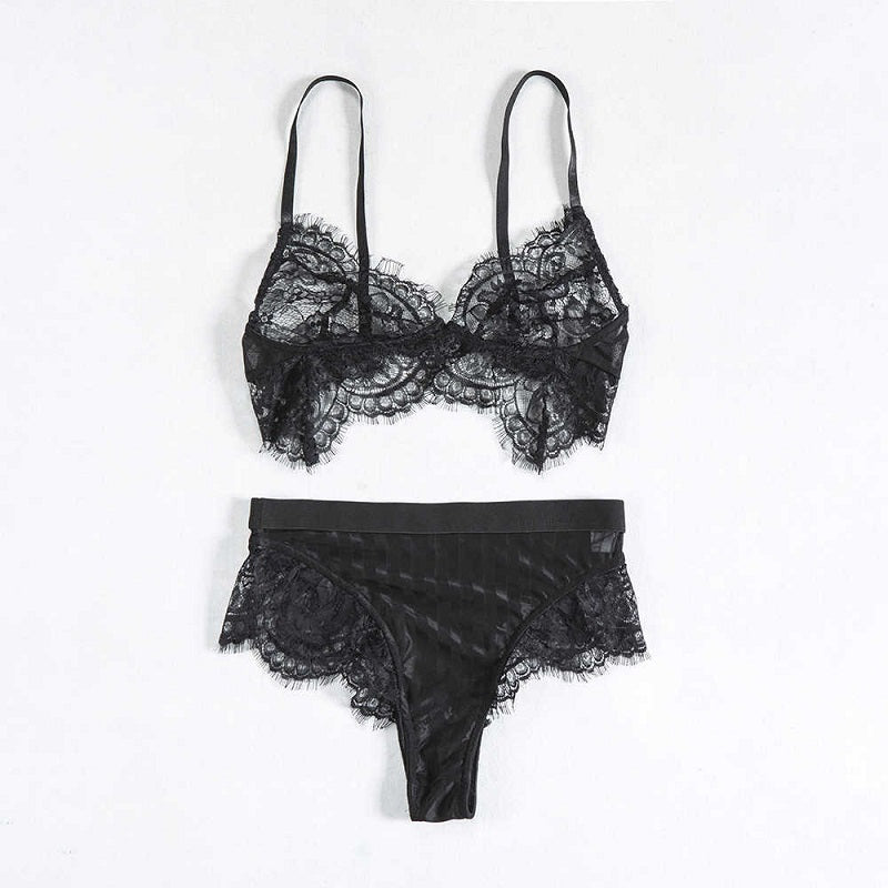 Lace Ultrathin Camis And Panties Sleepwear Set