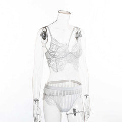 Lace Ultrathin Camis And Panties Sleepwear Set