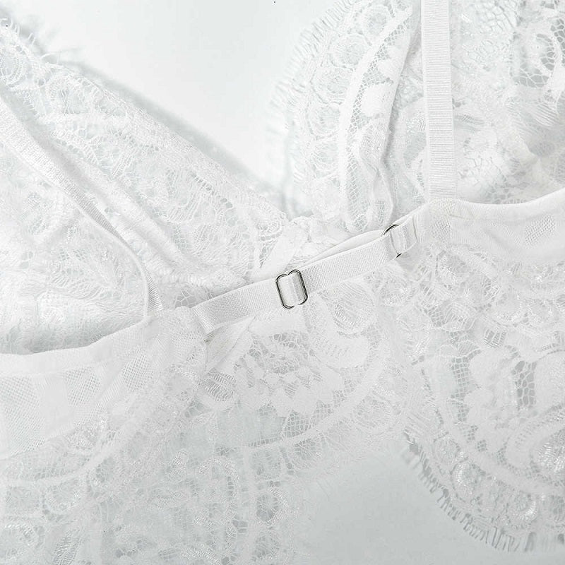 Lace Ultrathin Camis And Panties Sleepwear Set