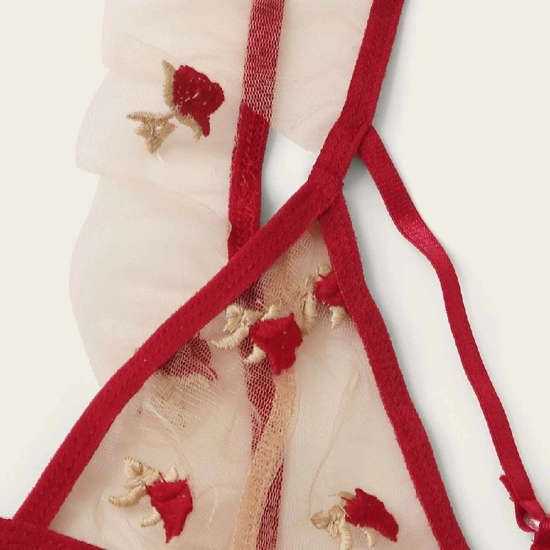 Lingerie Bra New Transparent Lace Underwear Flower Lace