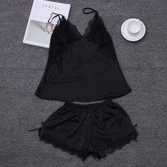 Sleeveless Lace Strap Nightwear