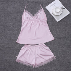 Sleeveless Lace Strap Nightwear