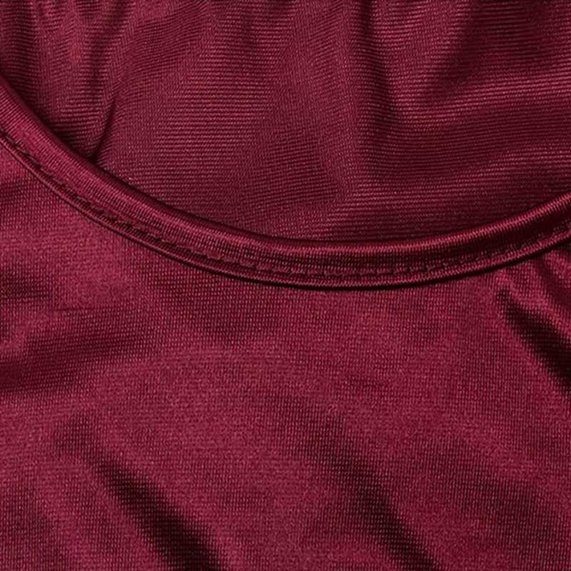 Solid Color Backless Satin Nightdress