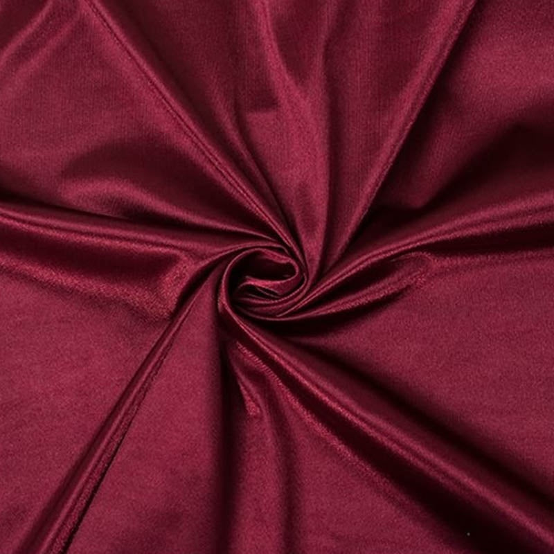 Solid Color Backless Satin Nightdress