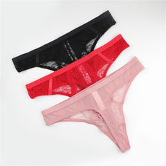 Thong Floral Lace Low-Rise Panties