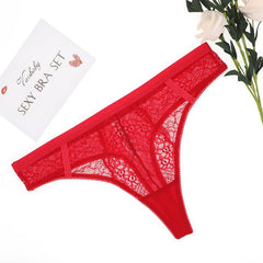 Thong Floral Lace Low-Rise Panties