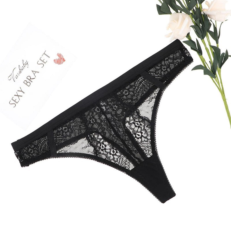 Thong Floral Lace Low-Rise Panties