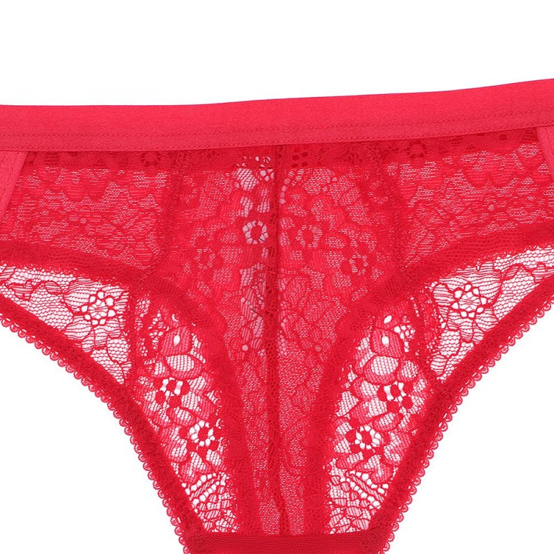 Thong Floral Lace Low-Rise Panties