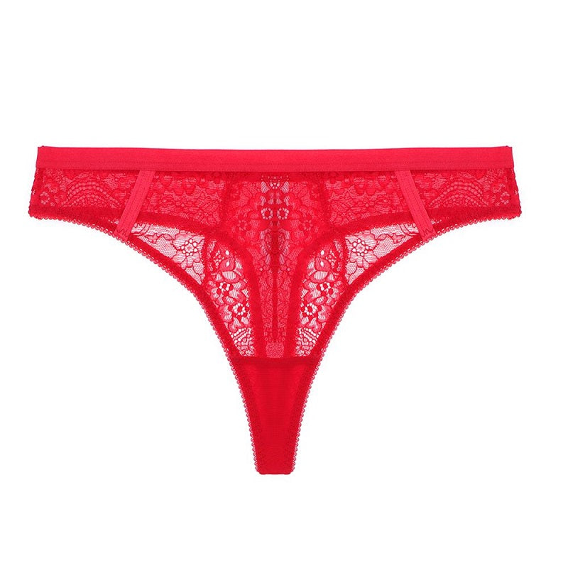 Thong Floral Lace Low-Rise Panties