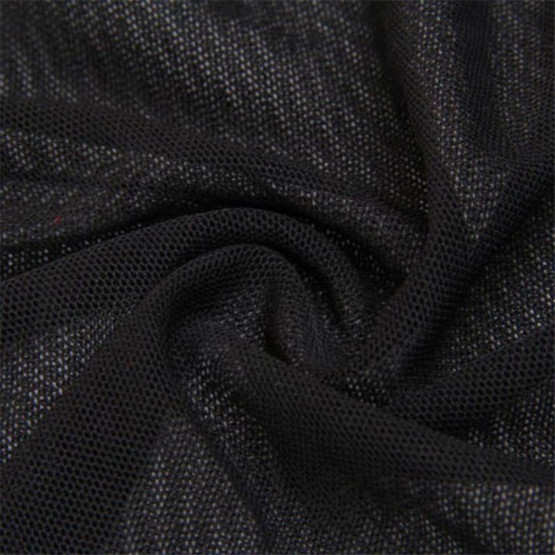 V Neck Block Color Mesh Lace Strap Nightdress