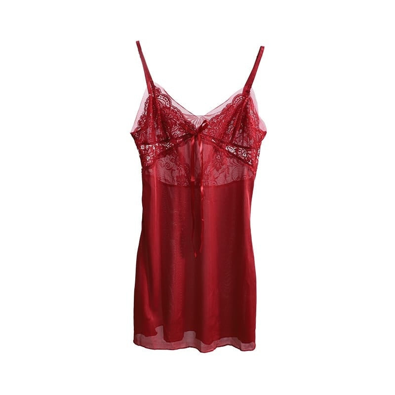 V-Neck Lace Strap Sleep Dresses