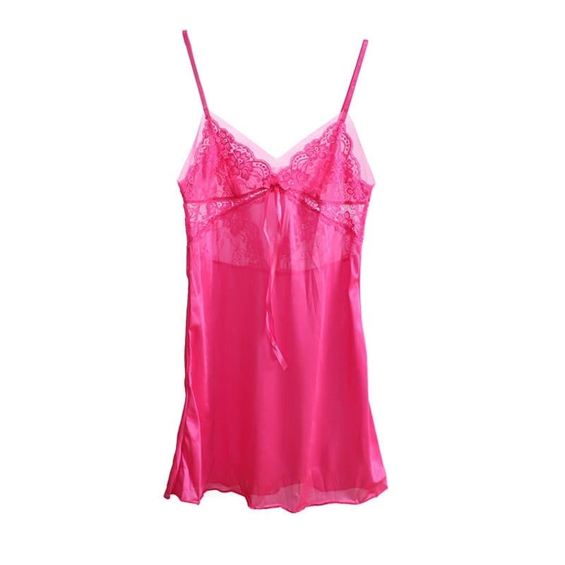V-Neck Lace Strap Sleep Dresses