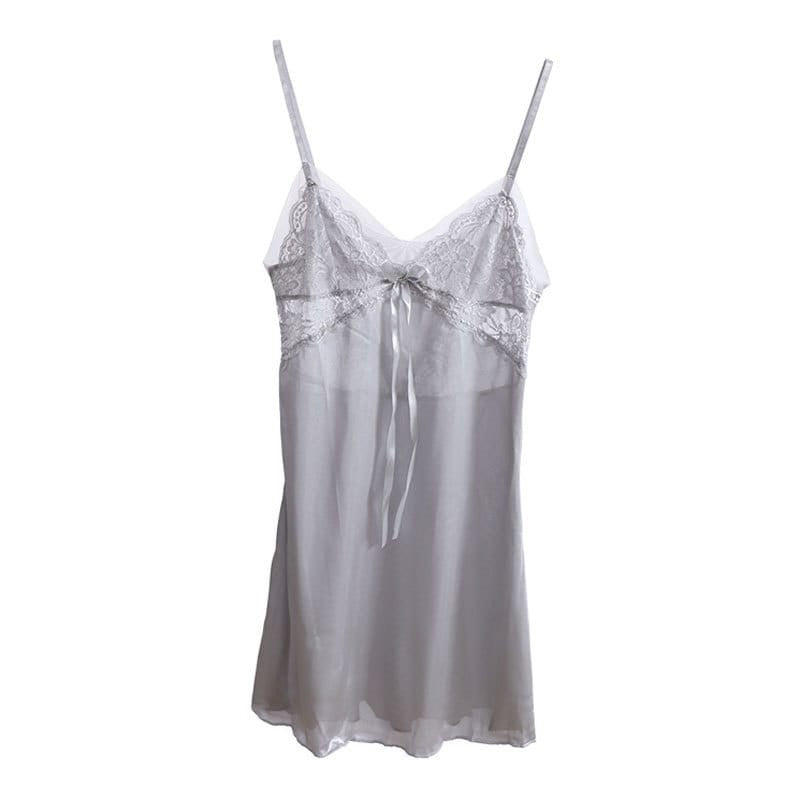 V-Neck Lace Strap Sleep Dresses