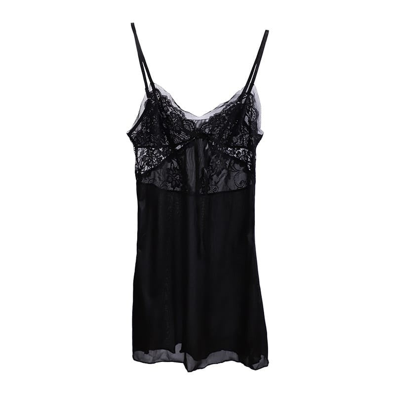 V-Neck Lace Strap Sleep Dresses