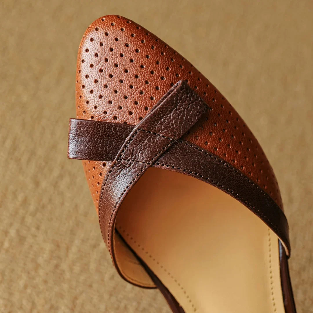 Plus size 34-41 sheepskin hollow-out mix color patchwork ankle strap flats sandals round toe elegant daily shoes