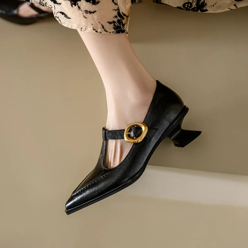Autumn Split Leather Shoes