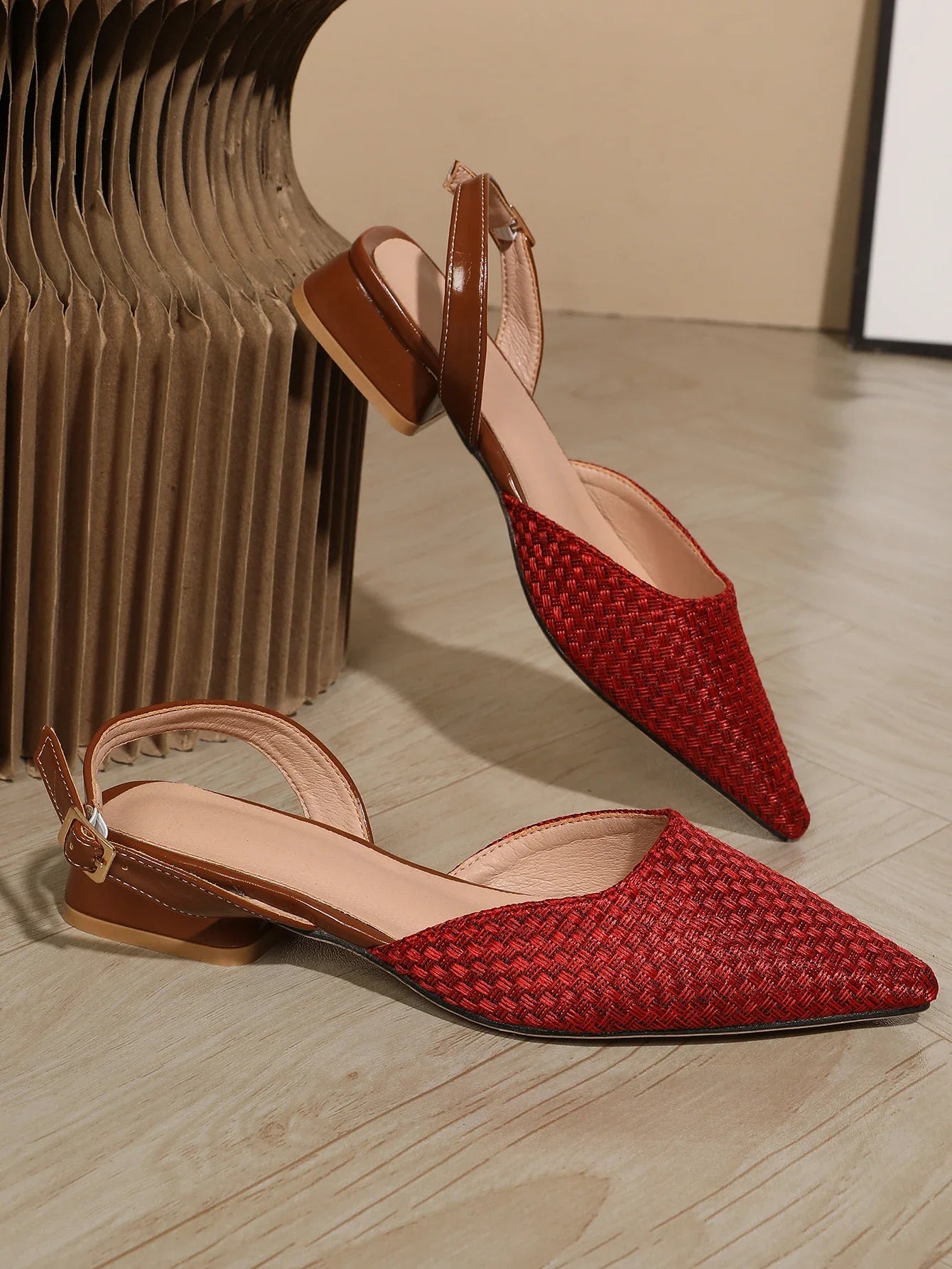 Classic Pointed Toe Block Heel Pumps Shoes