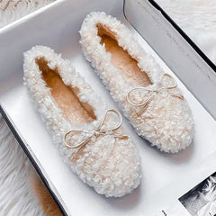 Plush Warm Flat Shoes