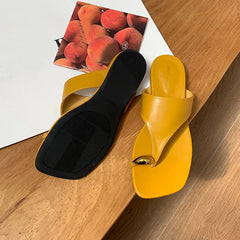 Beach Slides Flats Slippers Shoes Metal Flats Slippers Shoes Sandals Flip flops