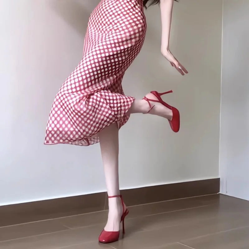 and pointed patent leather rhinestone bow shoes thin high-heeled banquet dress small size sandals