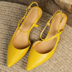 genuine leather thin high heel pointed toe ankle strap pumps elegant evening dress sandals shoes