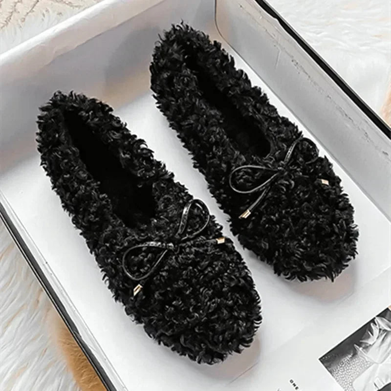 Plush Warm Flat Shoes