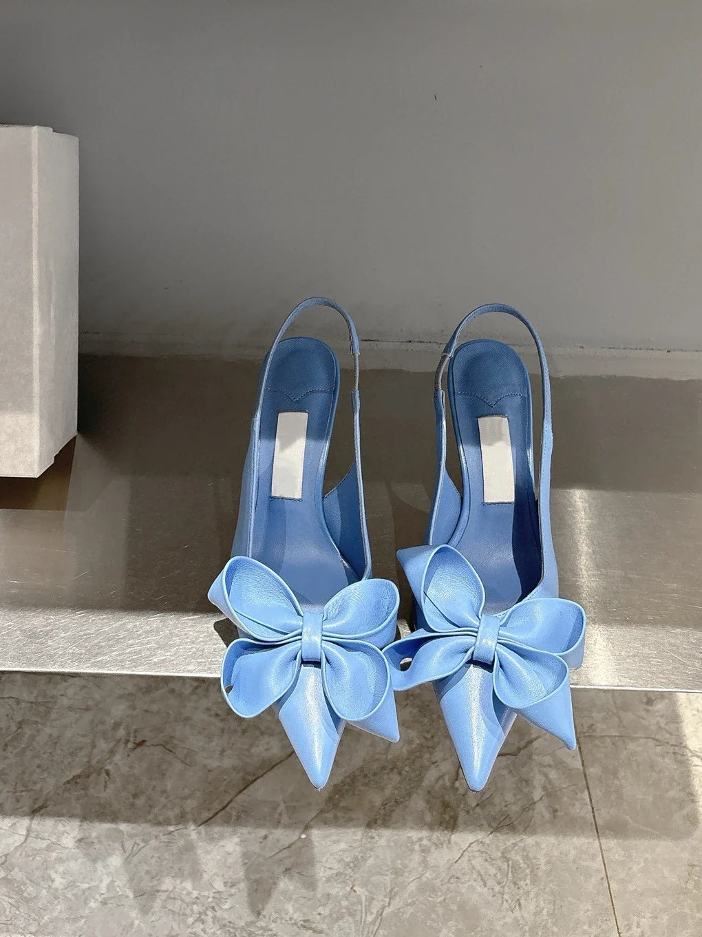 High Heel Bow Pointed Toe Stiletto Sandals Shoes
