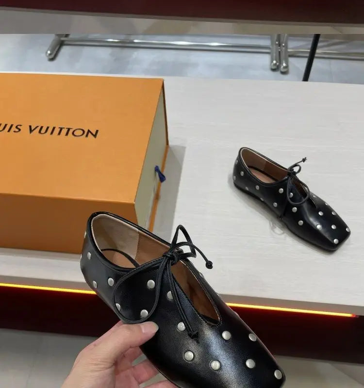 diamond flat shoe Comfortable Casual Flats Retro Shoes Low Heeled Soft Soled Flat Shoes