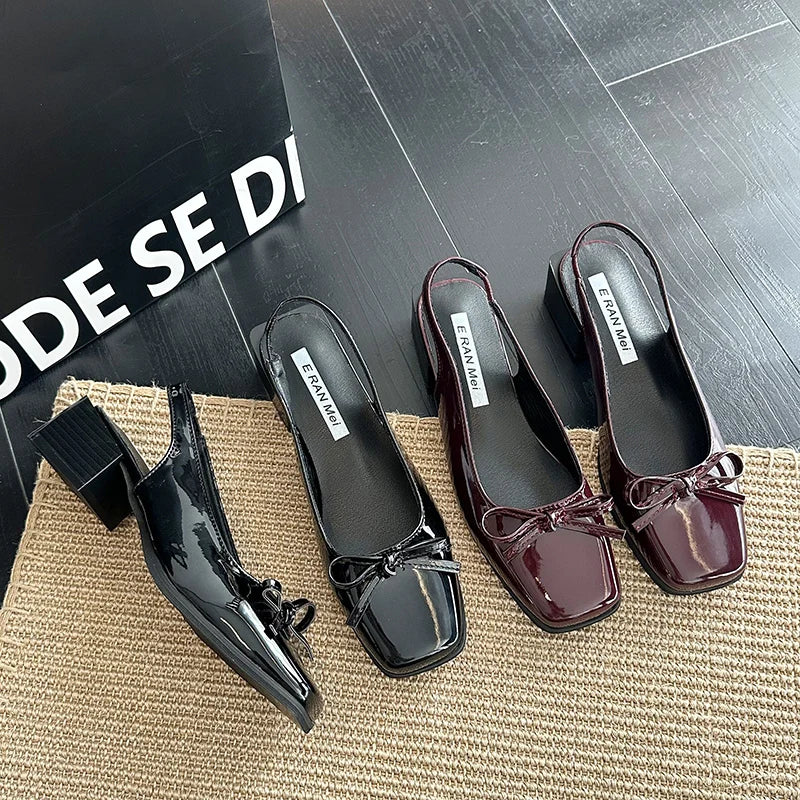 Cover Toe Causal Street Style Dress Singbacks Mules Shoes Zapatos De Mujer