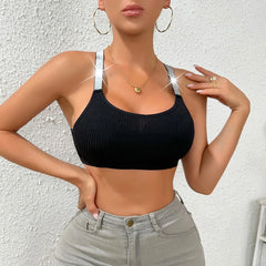 Small Vest Worn On The Outside Slim Comfortable Short Crop Top