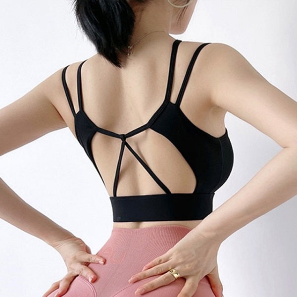 Sports Bra Yoga Push Up Fitness Bras Athletic Vest Shirt Sportswear