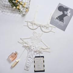 Steel Bone Bodycon Bodysuits Intimate Lingerie Set