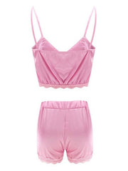 Straps Neck Polyester Lingerie Sleepwear