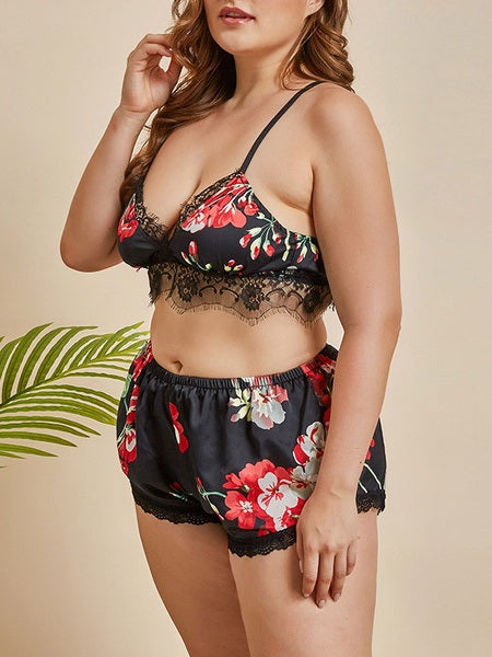 Straps Neck Sleeveless Polyester Lingerie Sleepwear