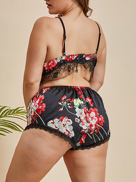 Straps Neck Sleeveless Polyester Lingerie Sleepwear