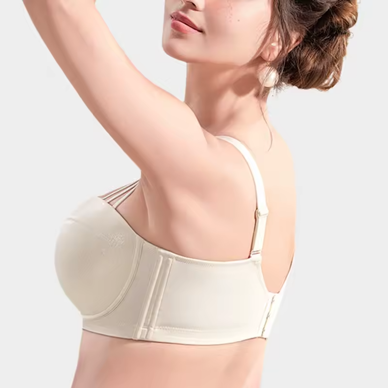 Supportive Underwire Half Cup Smooth Size Minimizer Push Up Bra