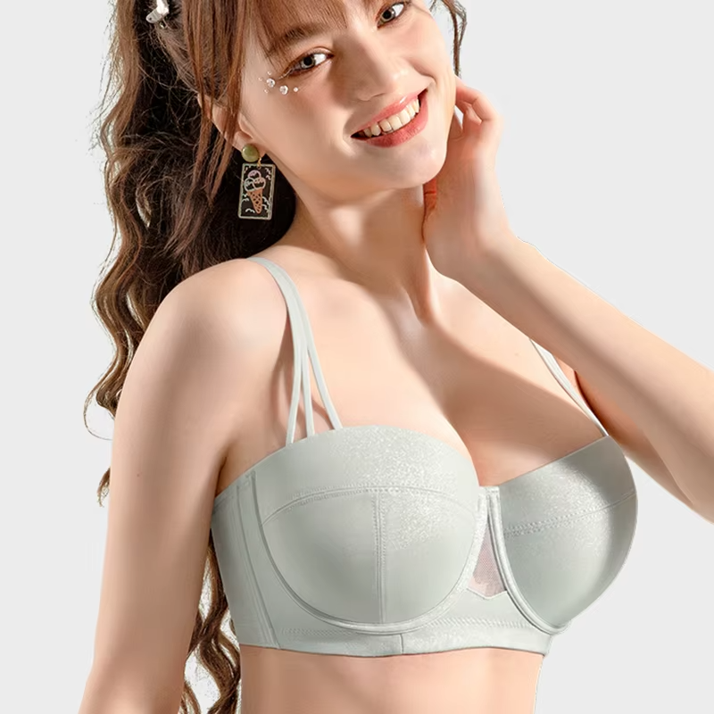Supportive Underwire Half Cup Smooth Size Minimizer Push Up Bra
