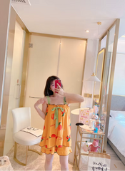 Suspender Sleeveless Cartoon Tide Sling Princess Style Shorts Nightwear Set