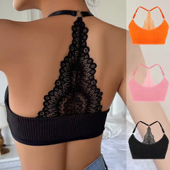 Trendy Backless Ribbed Breathable Bras Underwear